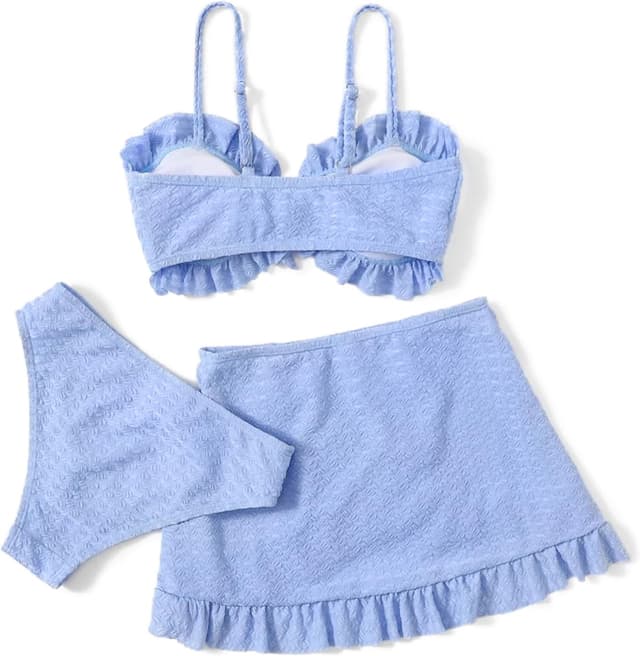 Detalle de Maillot de bain 3 pièces fille 5 à 14 ans