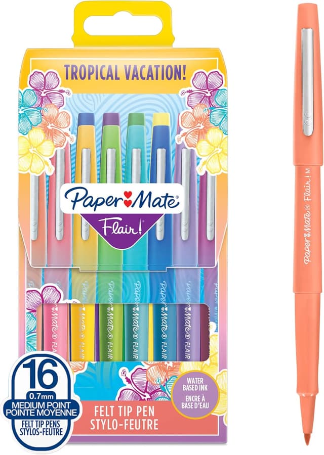 Detalle de Paper Mate Flair 0.7 mm Assorted Pens