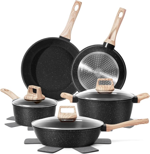 Detalle de SODAY 12-Piece Granite Nonstick Cookware Set