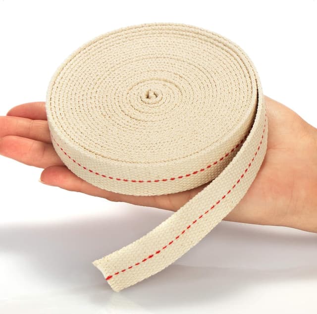 Detalle de COM-FOUR® mèche de rechange pour lampes à huile et torches de jardin (500 cm x 20 mm)