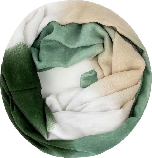 Detalle de Glamexx24 Damen Schal: leichter Langschal als Loop/Schlauchschal mit vielen Farben