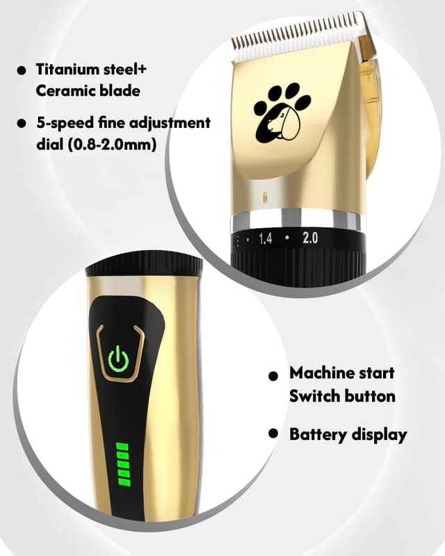 Thumbnail 4 de Professional Cordless Dog Clippers 2-speed