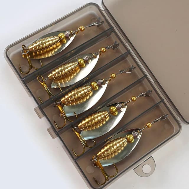 Detalle 2 de SANTUO Trout spinner kit 10 lures