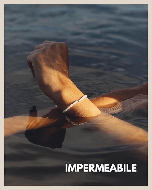 Detalle de GD GOOD.designs EST. 2015 bracciale da donna in pietre naturali con perle e argento 925