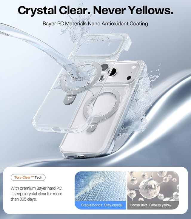 Detalle 2 de TORRAS Ostand Ultra Slim iPhone 17 Pro Case 6.3"