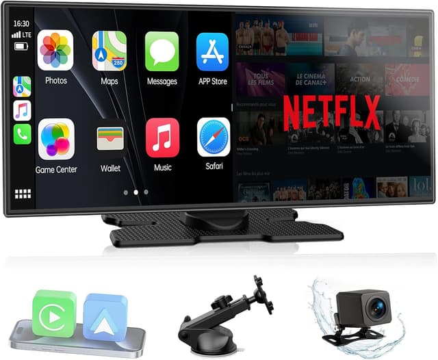 Detalle de LAMTTO 10.25" CarPlay display with Android Auto