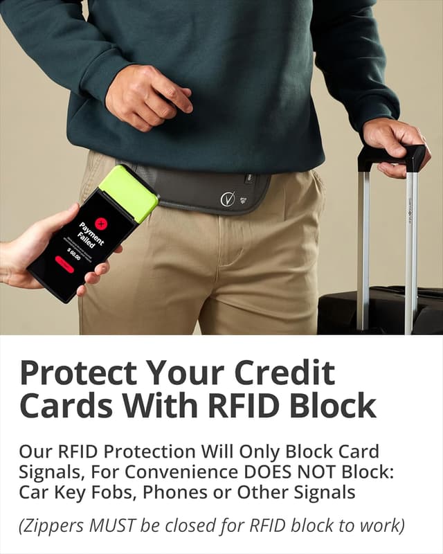 Thumbnail 2 de Vantamo Bum Bag with RFID 16-36" strap