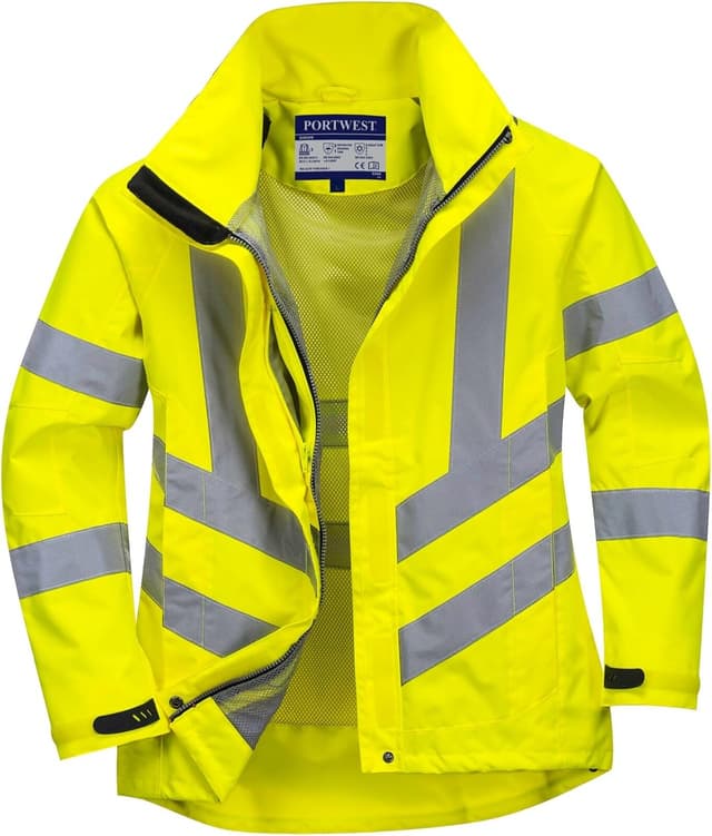 Detalle 2 de Veste haute visibilité Portwest Lw70 respirante avec capuche amovible (1 pièce)