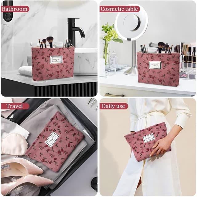 Thumbnail 6 de Aucuu Neceser Floral para Maquillaje Mujer 🎨