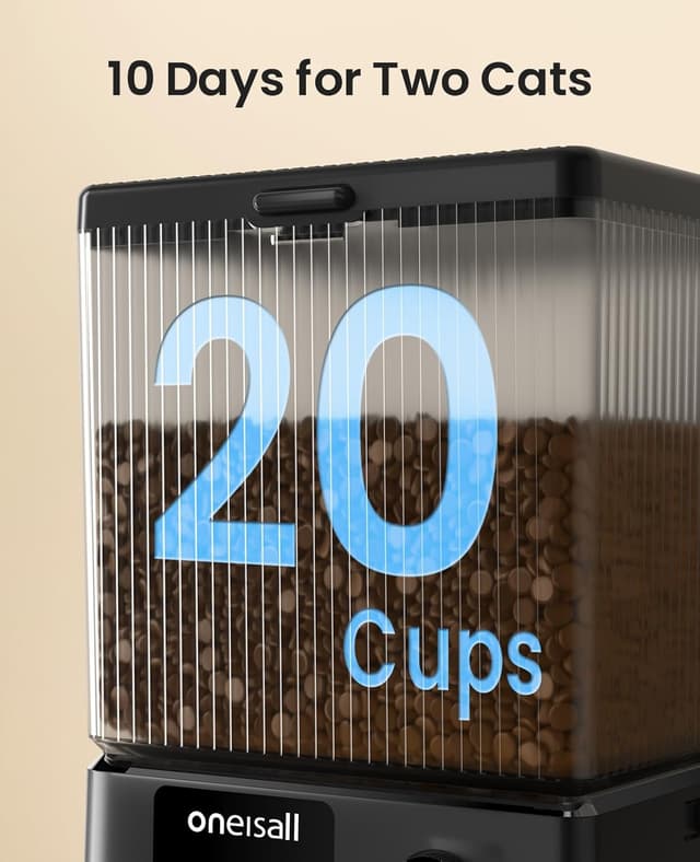 Thumbnail 5 de oneisall 5L Automatic Cat Feeder with App Control 🐱