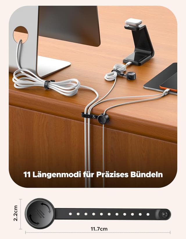 Thumbnail 4 de EOIWUY 8 Stück Kabelhalter 2-in-1 🔌