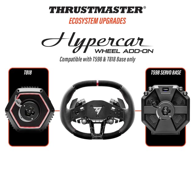 Thumbnail 1 de Thrustmaster Hypercar Wheel Add-On – Premium Rennlenkrad aus Carbon & Alcantara (Quick Release) für PC, PS5, PS4 & Xbox