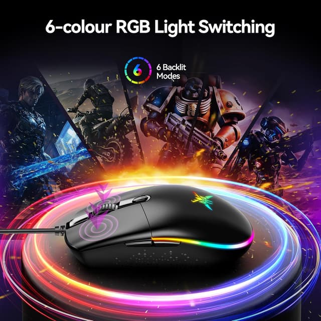 Thumbnail 6 de TECKNET Gaming Mouse Wired