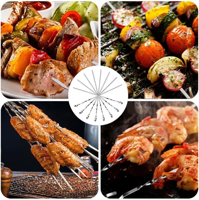 Thumbnail 6 de OFFCUP Kebab Skewers (24-pack) – 30cm Food-Grade Stainless Steel BBQ & Shish Kebabs