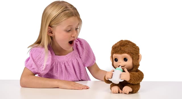 Detalle de Peluche interactive Little Live Pets Mon Bébé Singe
