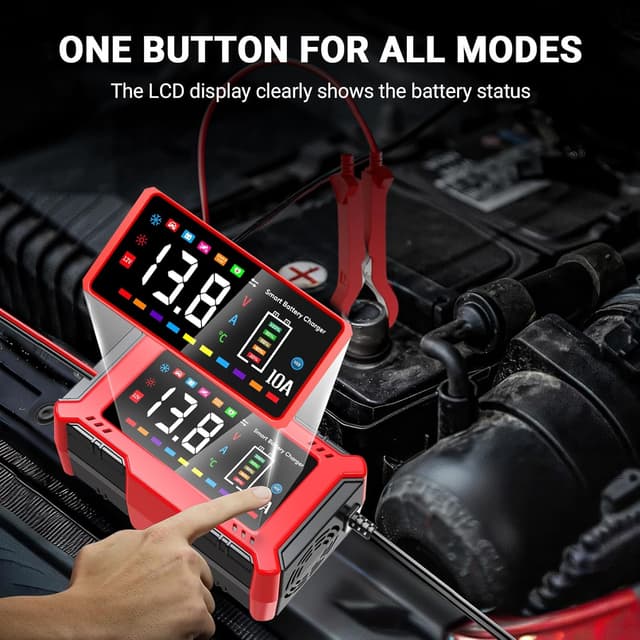 Detalle de AILRINNI 10-Amp 12V smart charger