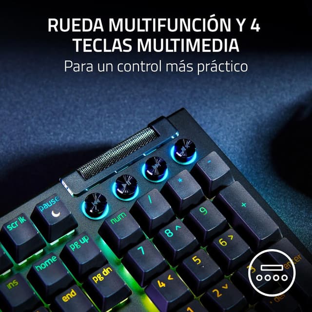 Thumbnail 6 de Razer BlackWidow V4 🎮 Teclado mecánico gaming con RGB y macros