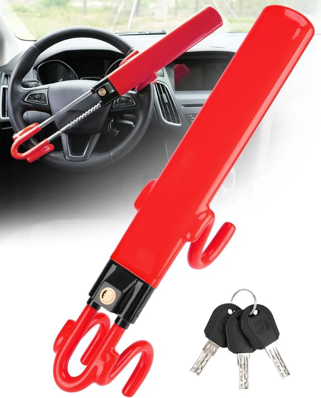 Thumbnail 1 de Tevlaphee Steering Wheel Lock Twin Bar 5.5–13.8"