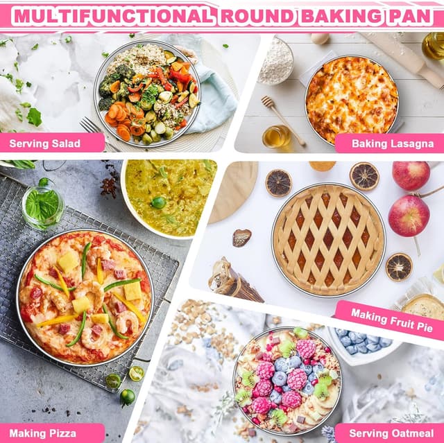 Thumbnail 6 de 8 Inch Stainless Steel Cake Pans Set of 2 🍰