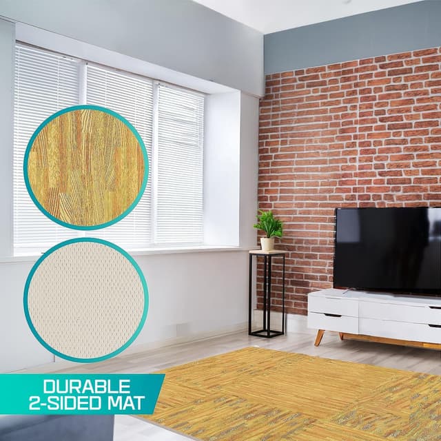 Thumbnail 2 de Yes4All Alfombrillas de Gimnasio EVA - Madera Roble Claro 🏋