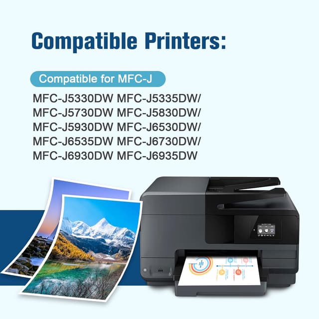 Detalle de colorfly LC3219XL cartucce compatibili per Brother (6 pack) per MFC-J5330DW e MFC-J5730DW