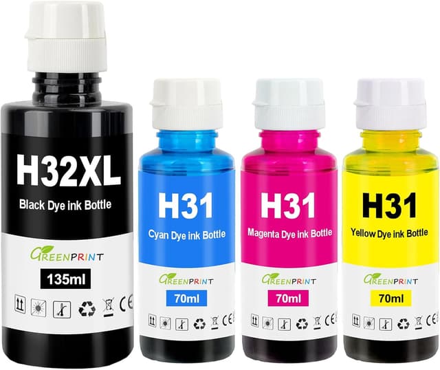Detalle de GREENPRINT 31 32XL inchiostro compatibile 4 pack