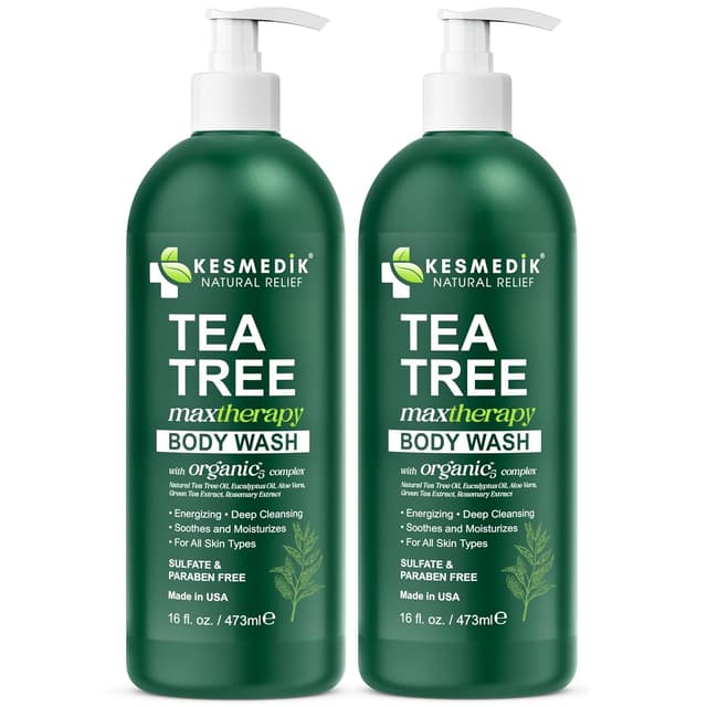 Thumbnail 6 de KESMEDIK Tea Tree Body Wash MaxTherapy (2-Pack) for Itchy Skin Relief, Jock Itch & Athlete’s Foot