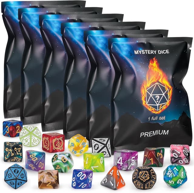 Imagen de QMAY Mystery Dice 6x7 Polyhedral Sets en OfertitasTOP