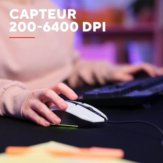 Detalle 2 de GXTrust 1109W Vylax souris gamer 6400 DPI