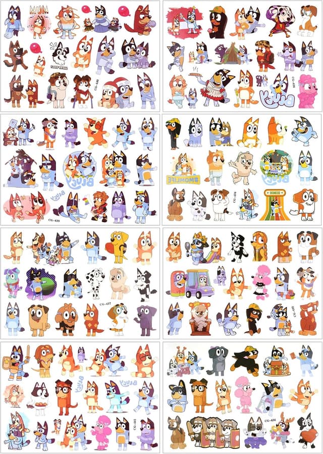 Thumbnail 2 de Tatuajes Temporales Niños Pequeñas 🐶, 8 Hojas, Impermeables