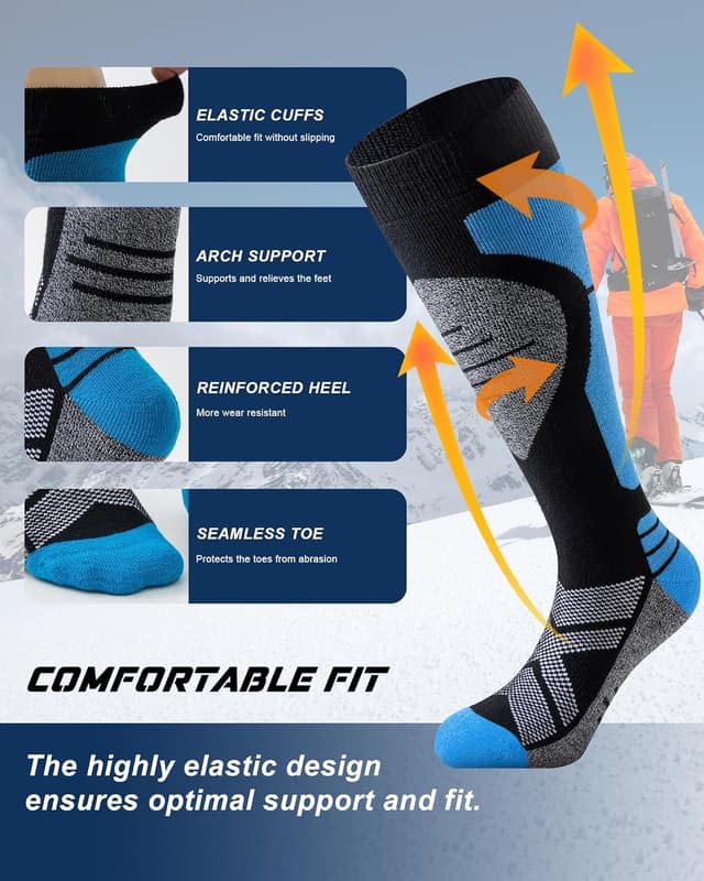 Thumbnail 1 de Niorasen chaussettes de ski 30 % laine