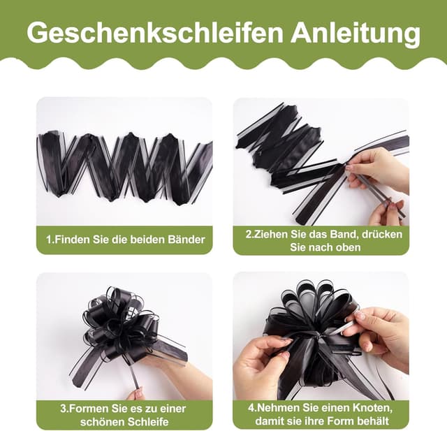 Thumbnail 2 de jijAcraft Salbeigrün Schleife 15 cm 🎀