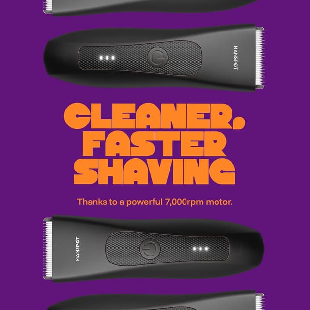 Detalle de MANSPOT Body Trimmer Men 20 uses — body groomer 🪒