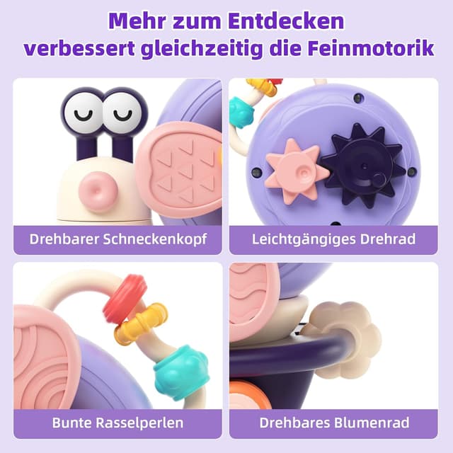 Detalle 2 de Loyzico Saugnapf Spielzeug fürs Hochstuhl