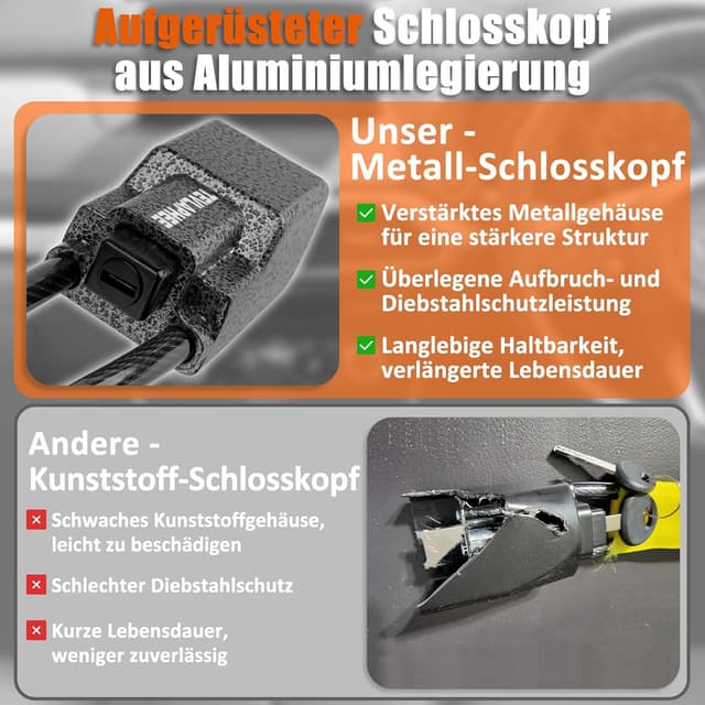 Thumbnail 1 de Tevlaphee Lenkradkralle 3 Schlüssel