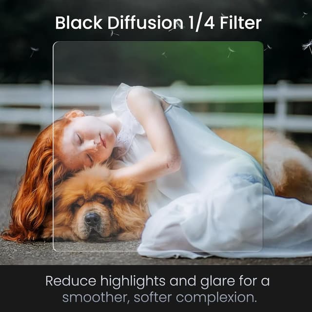 Detalle 2 de Walking Way Black Diffusion Filter 100x100mm