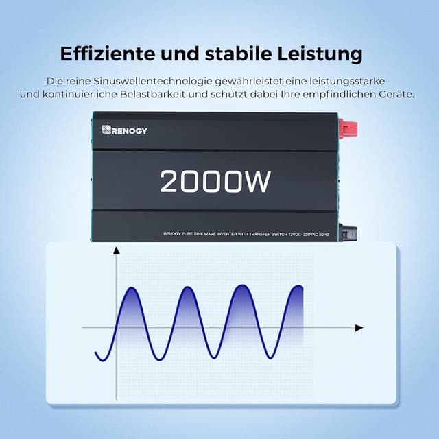 Thumbnail 1 de Renogy 2000W Reiner Sinus Wechselrichter