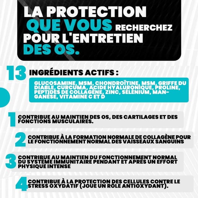 Thumbnail 5 de ARTICOSS Glucosamine Chondroïtine MSM 60 comprimés