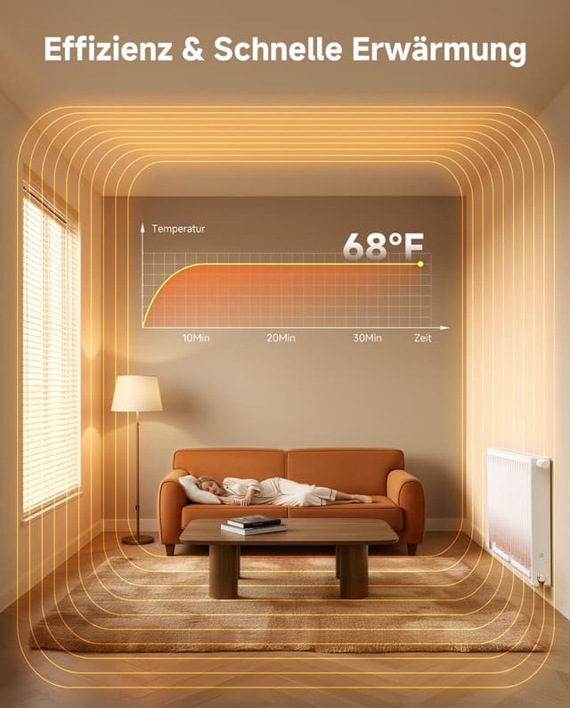 Thumbnail 2 de Heizkörper Ventilator Mono Set Smartes Heizgebläse 30% 📈