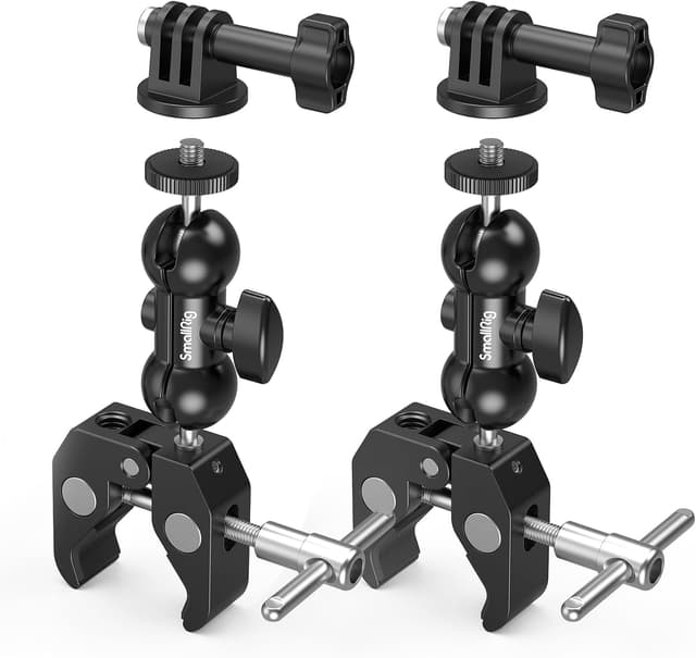 Detalle de SMALLRIG Super Support 5321 – adaptateur à double rotule (lot de 2) pour fixation caméra et accessoires