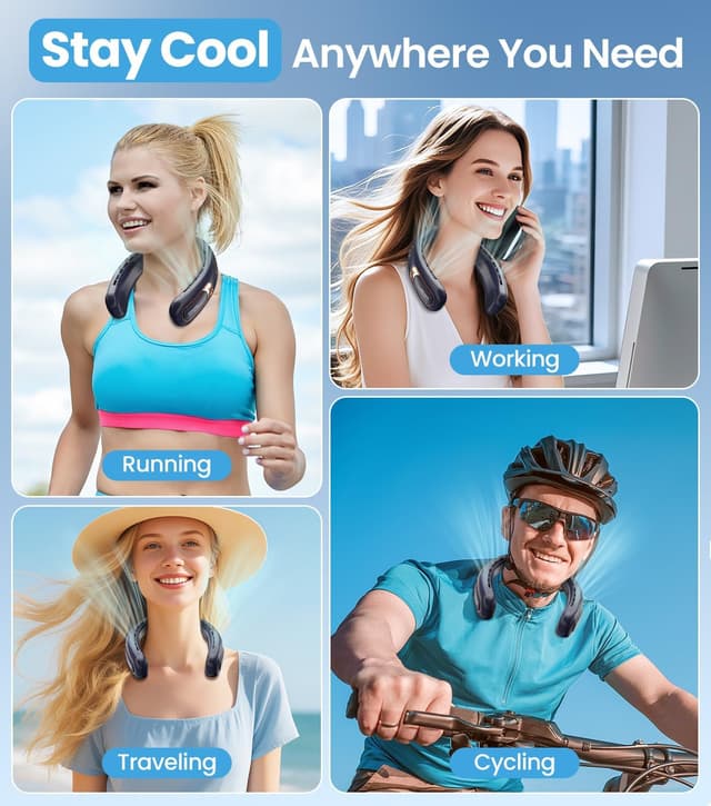 Thumbnail 5 de Ventilateur de cou 4000mAh 15h 🌀