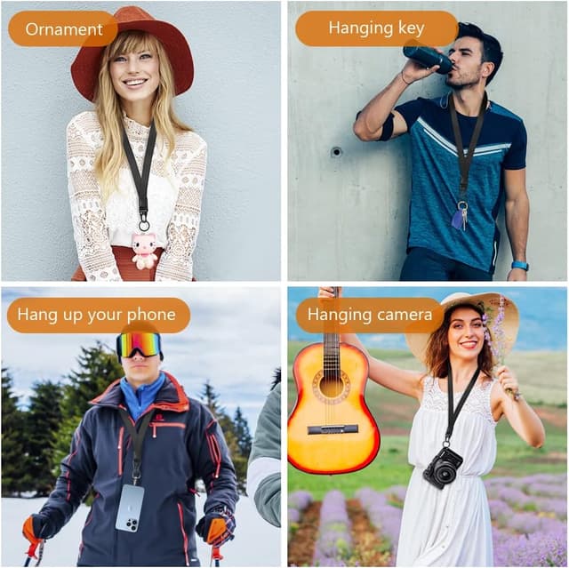 Thumbnail 6 de Vicloon cordino da collo con stampe retro e clip metallica