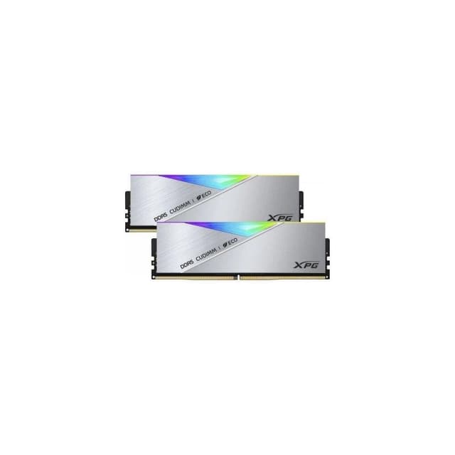 Detalle de XPG Lancer RGB 48GB (2x24GB) DDR5 8400MHz CL40 U-DIMM RGB Silver Grey