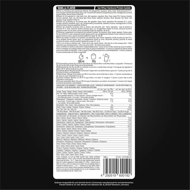 Thumbnail 3 de ESN IsoWhey Hardcore Protein Powder 1 kg — 26 g proteína por porción 💊