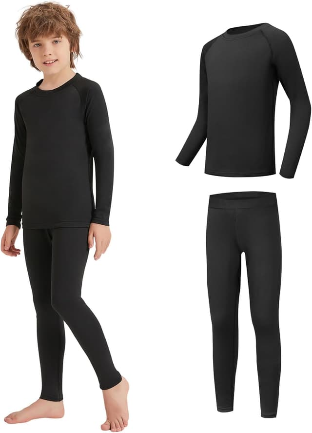 Detalle de AMZSPORT Ropa Interior Térmica Niño Conjunto Manga Largo