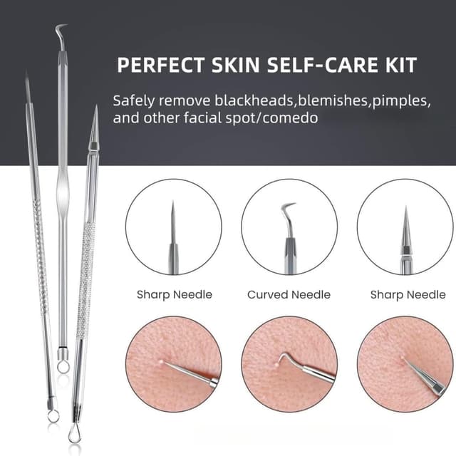 Detalle de Blackhead remover tool kit 9 piece set