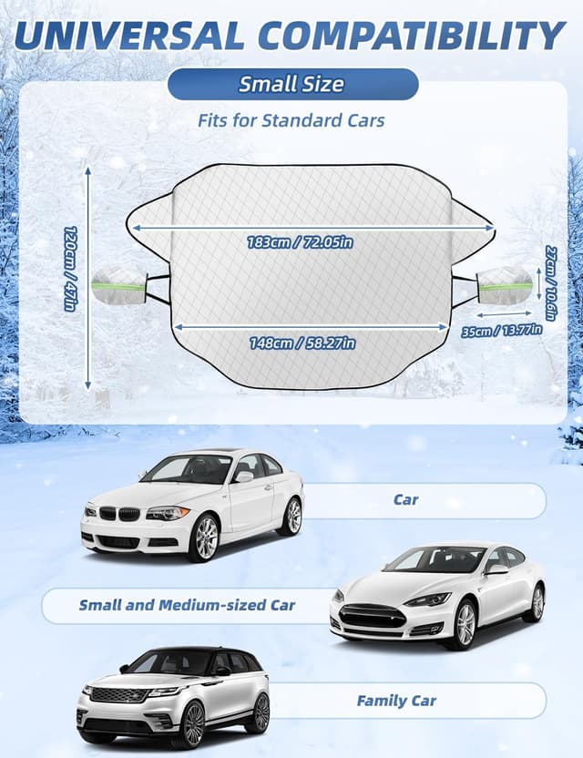 Thumbnail 5 de Starlife Windscreen Cover Frost — Magnetic windscreen cover