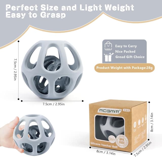 Thumbnail 1 de MCGMITT Mordedor 2 en 1 para Bebés 🍼 Sin BPA