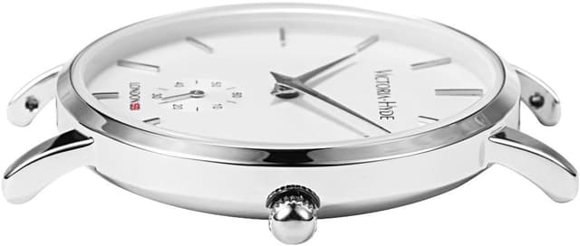 Detalle de VICTORIA HYDE Orologio analogico da donna in quarzo con cinturino in vera pelle impermeabile 3ATM