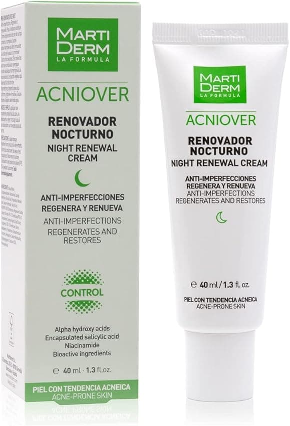 Detalle de ACNIOVER Renovador nocturno para pieles sensibles
